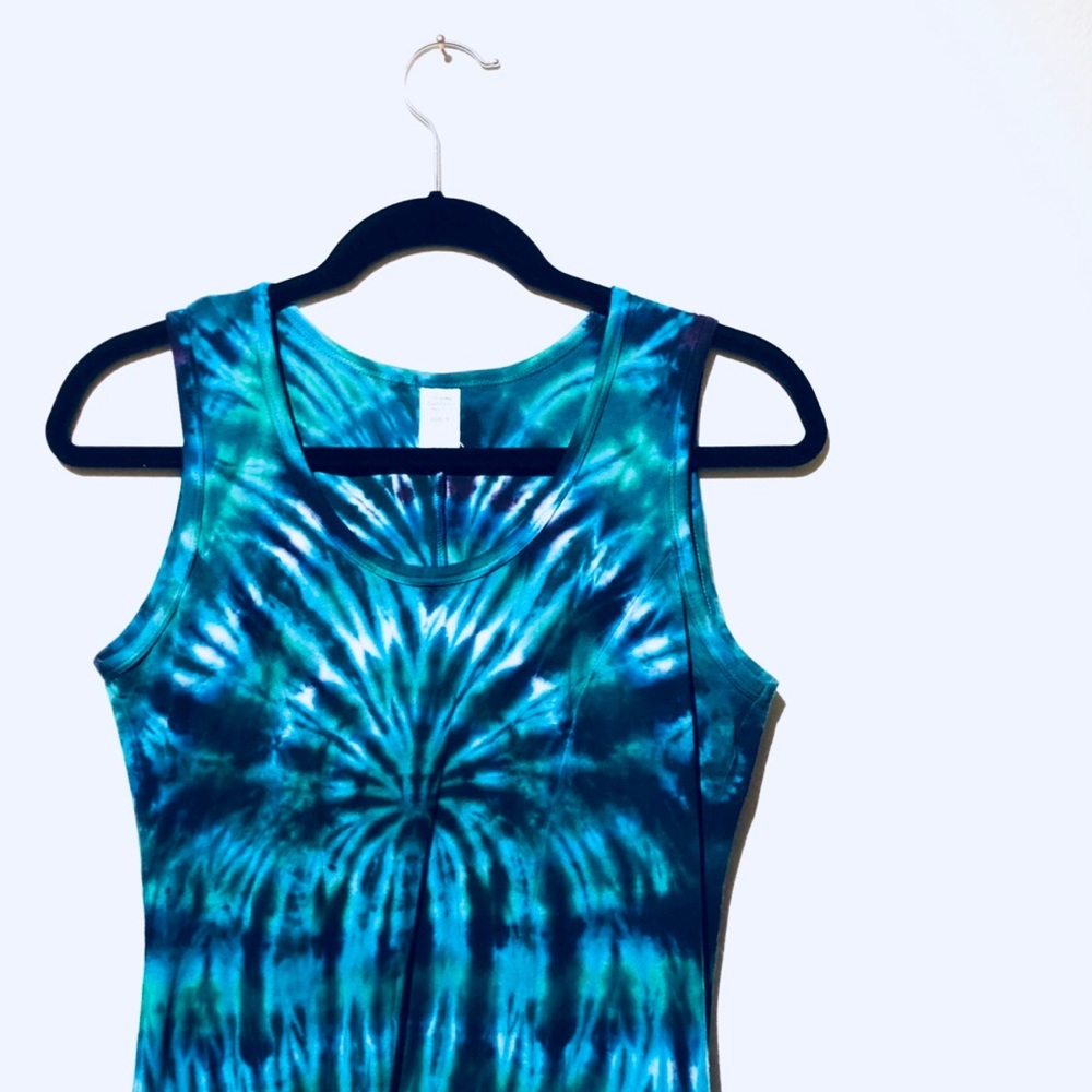 Whimsical Tie-Died Skater Dress